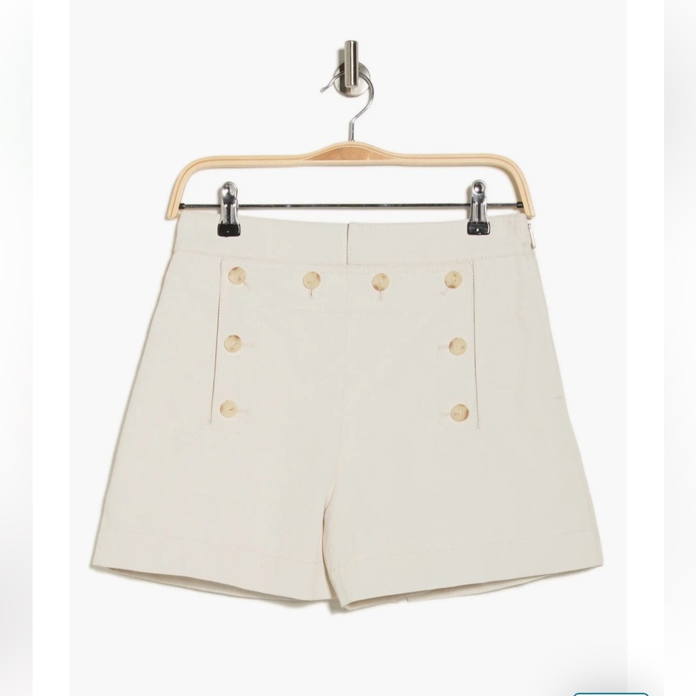 A.L.C. Womens  Lucas Linen-Blend Short